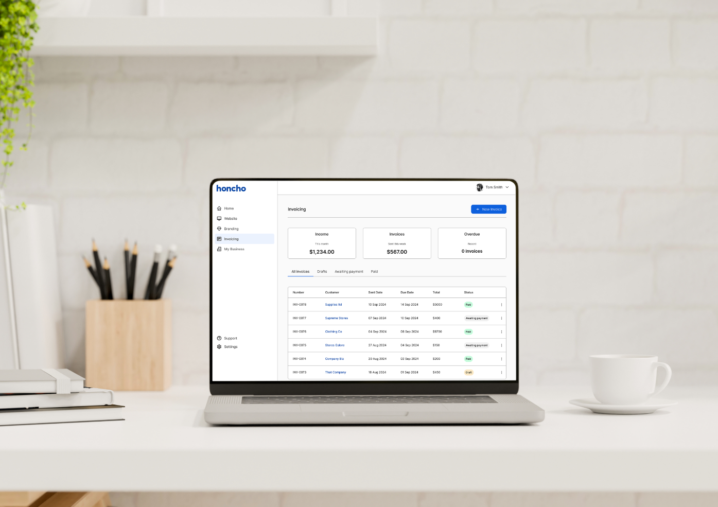 A Simple Way to Create, Send, and Track Invoices with Honcho