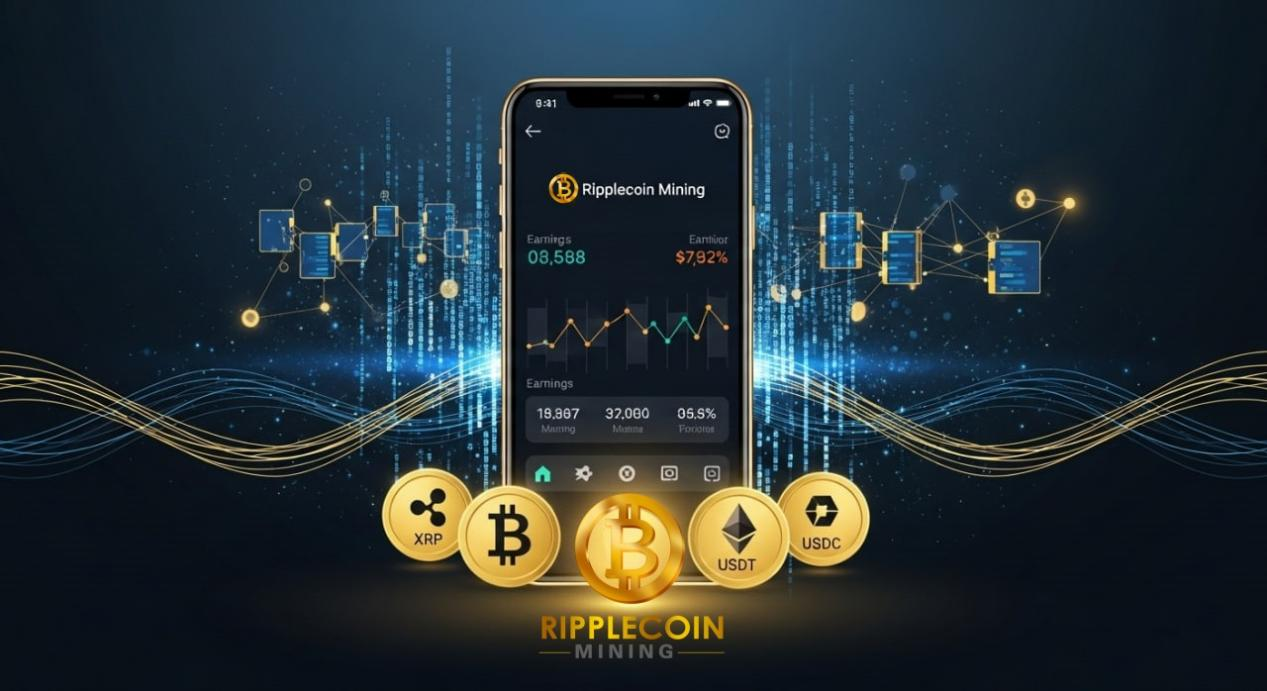 Ripplecoin Mining App: Making XRP, BTC, and ETH Cloud Mining Accessible Anywhere